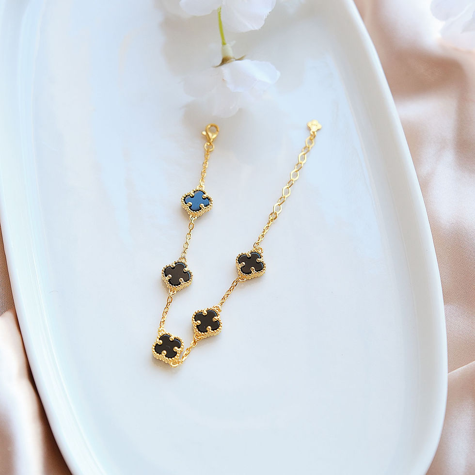 925 Ayar Altın Kaplama Kadın Van Cleef Bileklik