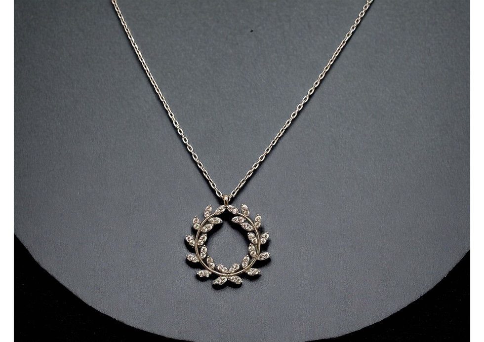 925 Ayar Gümüş Kadın Taç Kolye