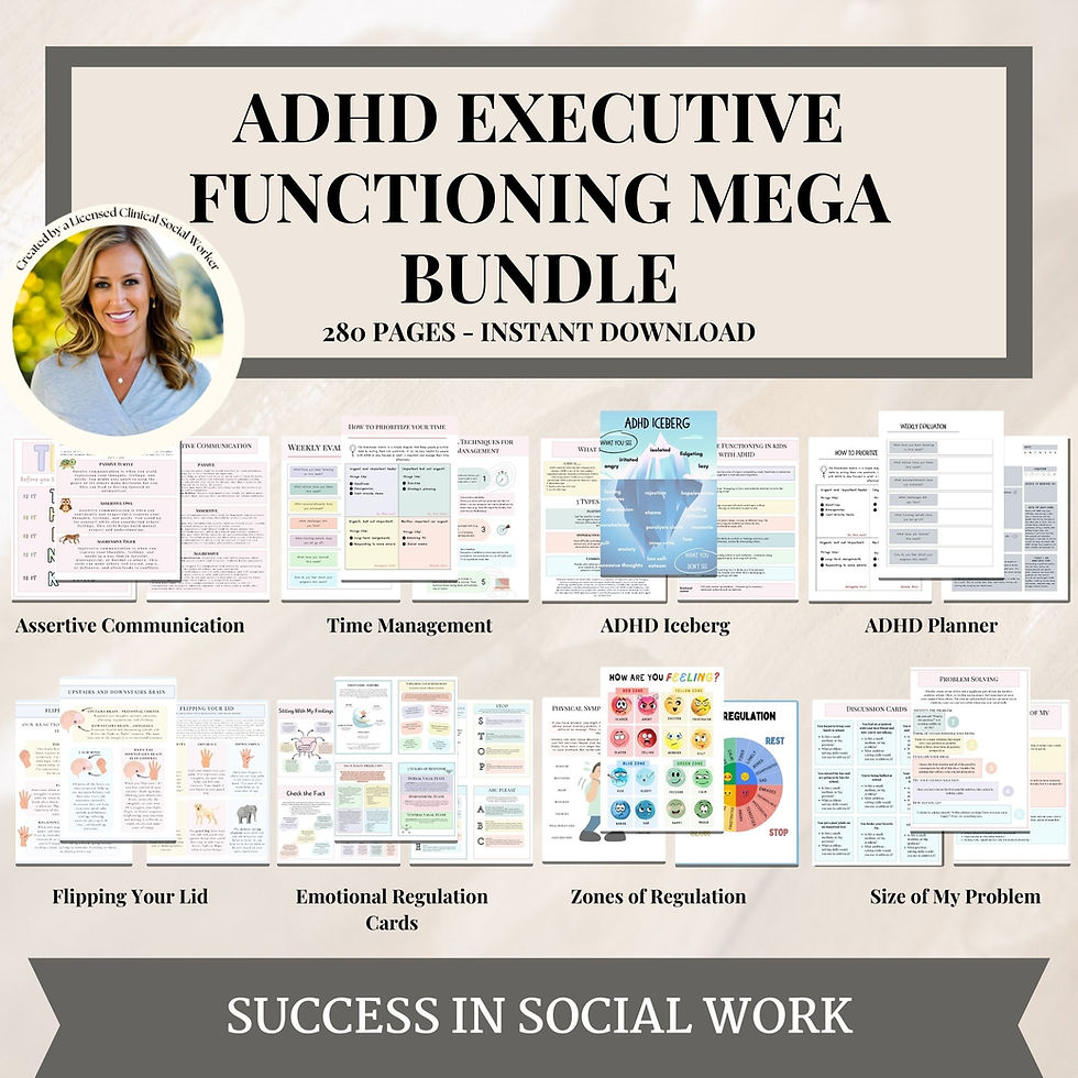 executive functioning for kids, teach executive functioning, ADHD skills for children, emotional regulation strategies, child organization and focus