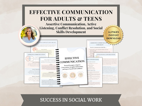 Effective Communication Workbook, Therapist Toolkit Counseling ...
