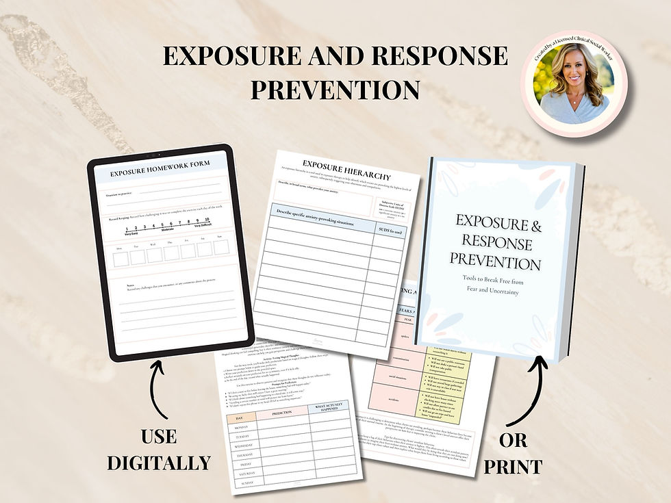 Thumbnail: Exposure and Response Prevention ERP Workbook, Exposure and Response Prevention