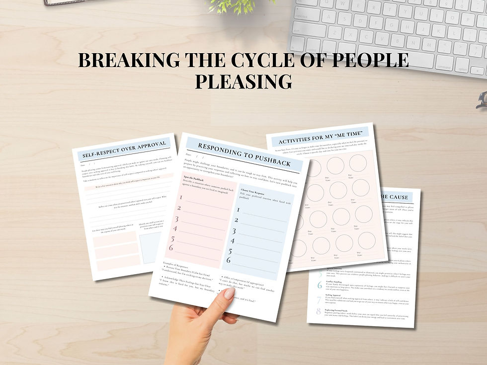 Thumbnail: People Pleasing Workbook, Boundary Setting for people pleasers, Self-Help