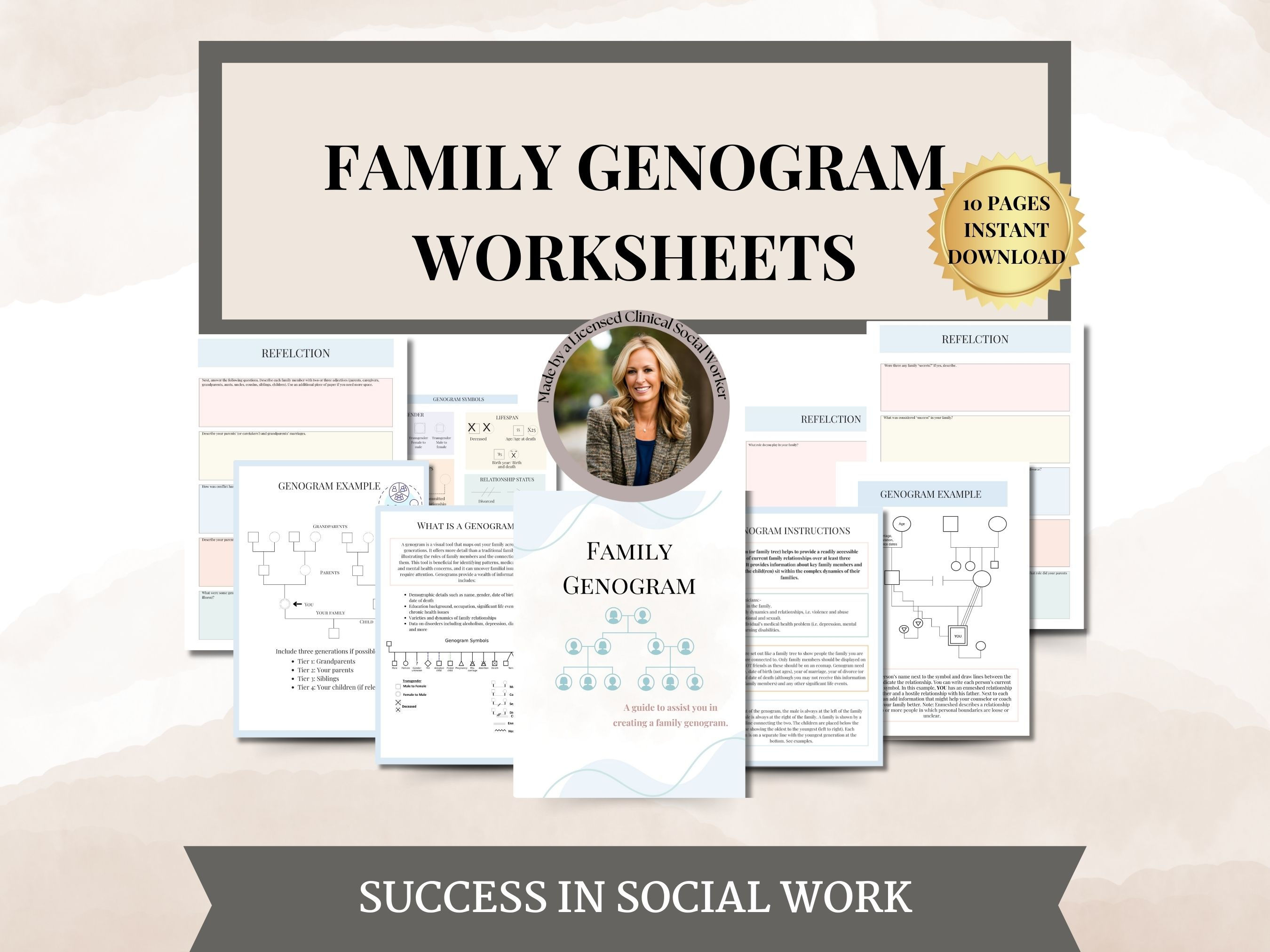 Family Genogram Worksheets, family systems, IFS, therapy worksheets, genogram