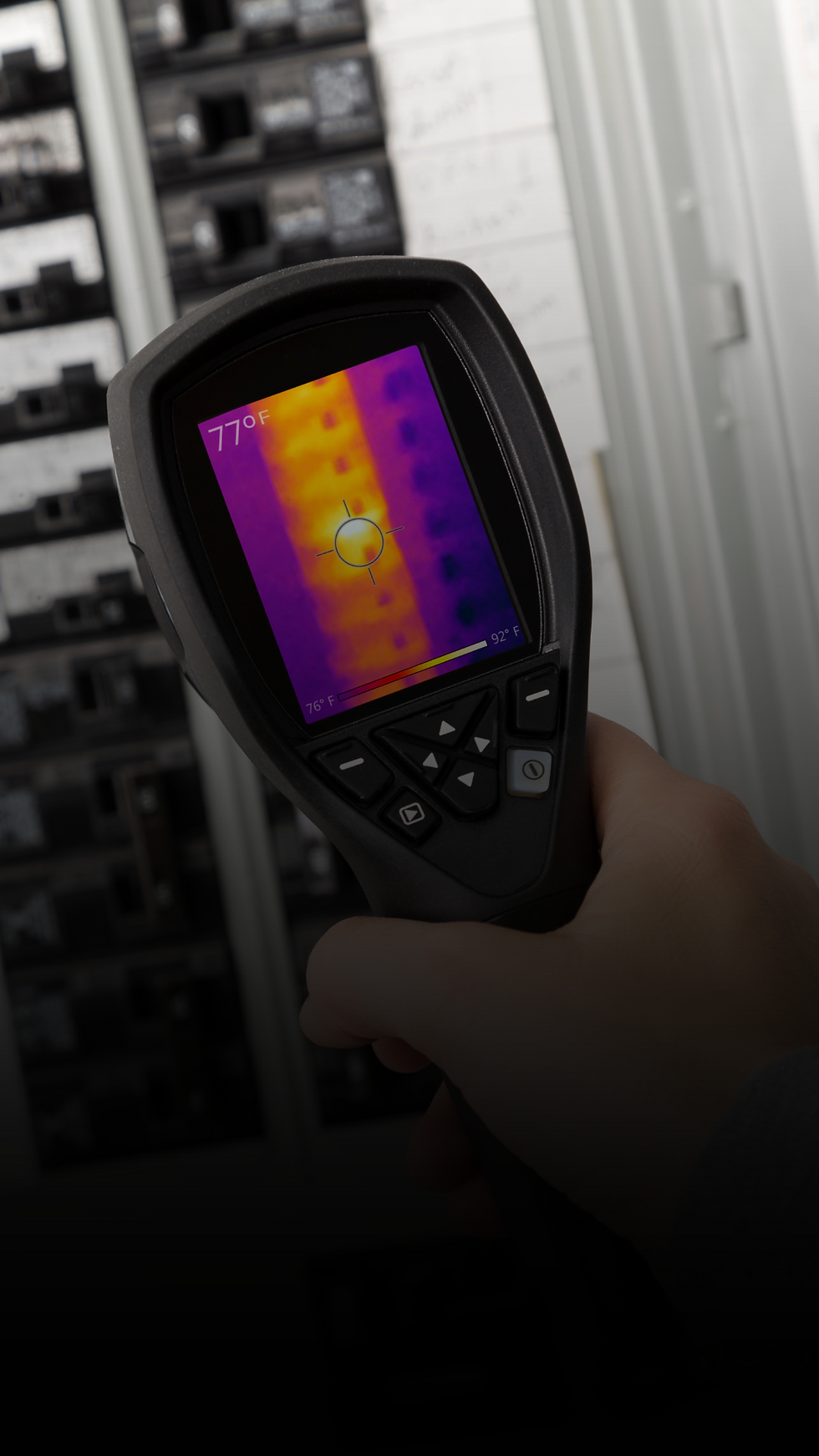 using infrared sensor on an electrical panel
