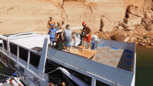 Water human catapault