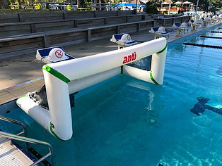 Inflatable water goal