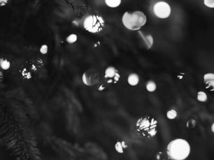 Christmas tree with ambient lights