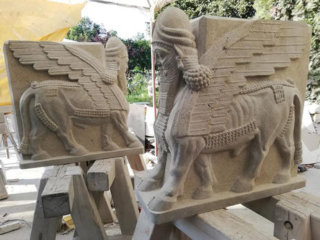 Lamassu Kőszobor Replika | Parlag Kőszobrászati Stúdió Vecsés