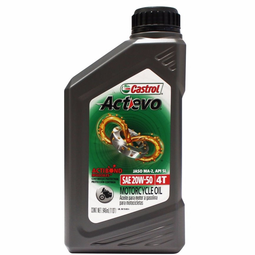 Aceite Actevo Castrol 4T 20W-50