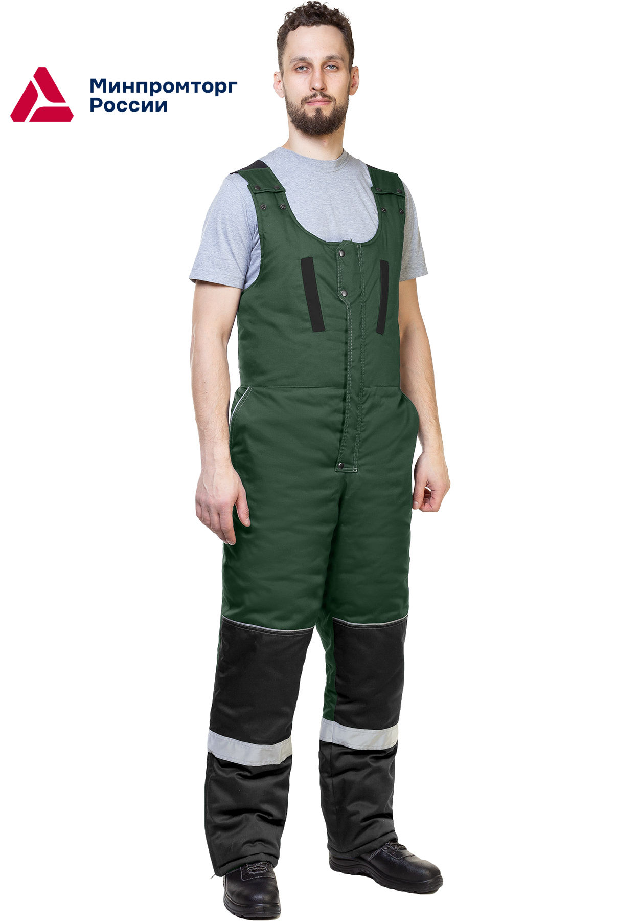 Полукомбинезон утепленный Иртыш зеленый