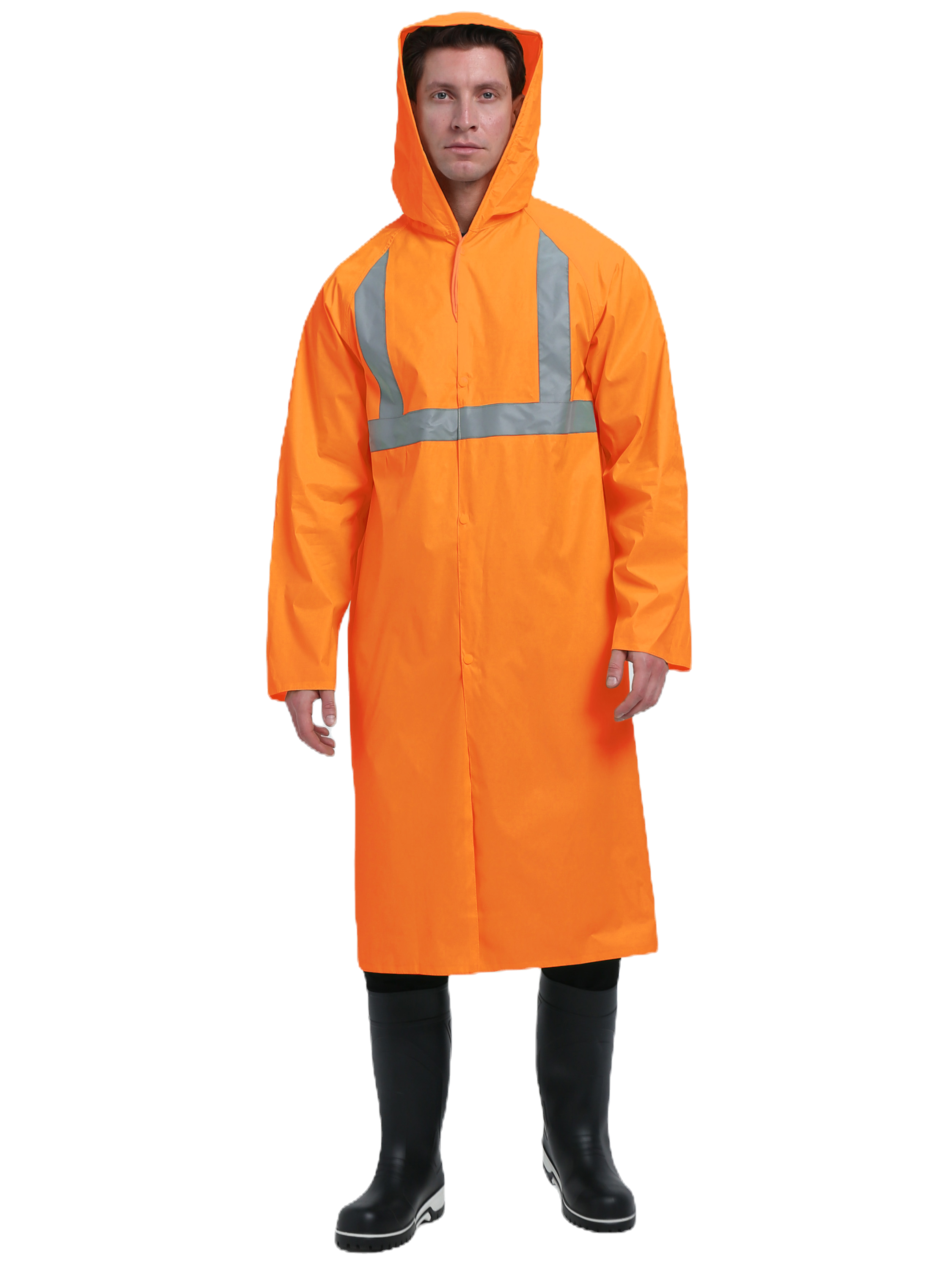 Плащ влагозащитный сигнальный ProfLine Base СОП, оранжевый