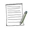 鉛筆とメモ帳