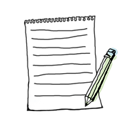 鉛筆とメモ帳
