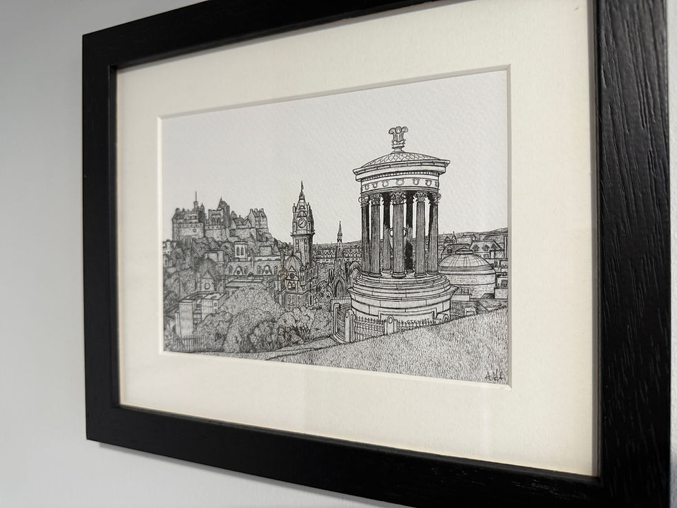 Thumbnail: Edinburgh City from Calton Hill - Framed