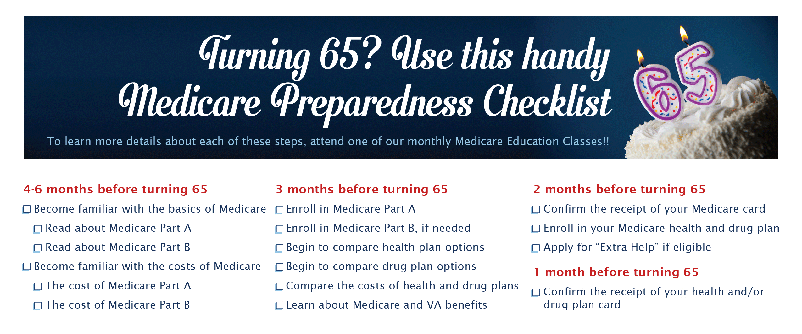 Medicare Preparedness Checklist