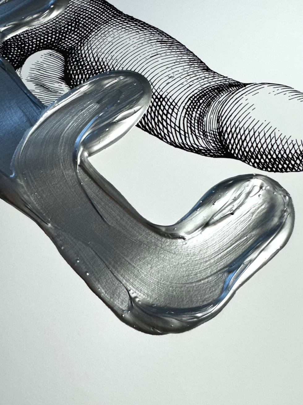 Thumbnail: Silver LOVE. (A2 Unframed).