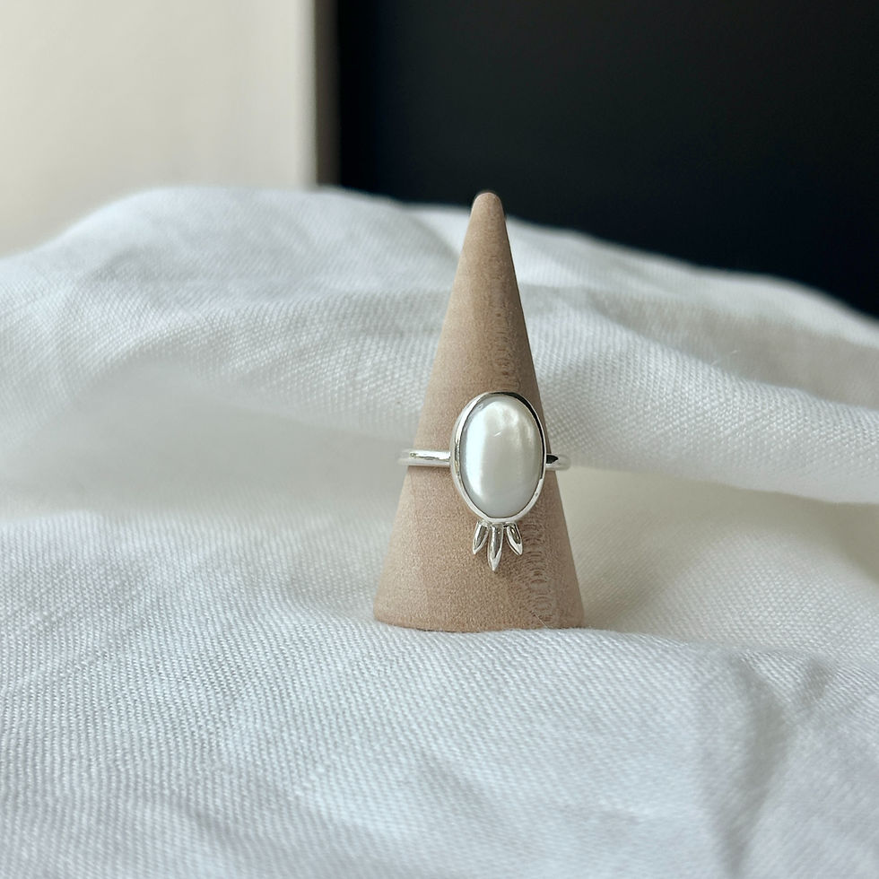 Thumbnail: COVA Pearl + Silver Ring