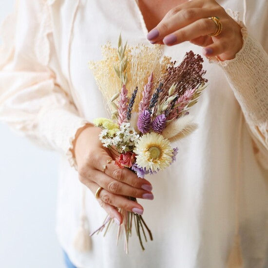 Dried Flower Pastel Posies