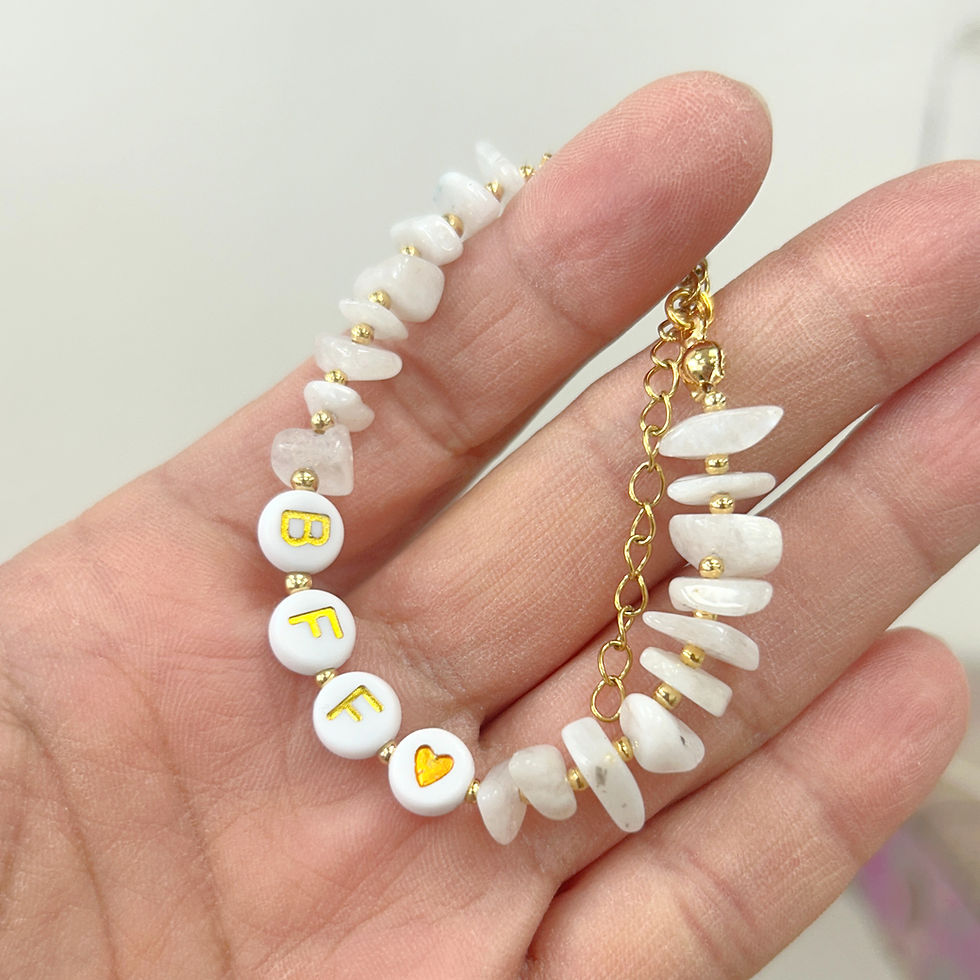 Thumbnail: Kids BFF Custom Crystal Healing Bracelet