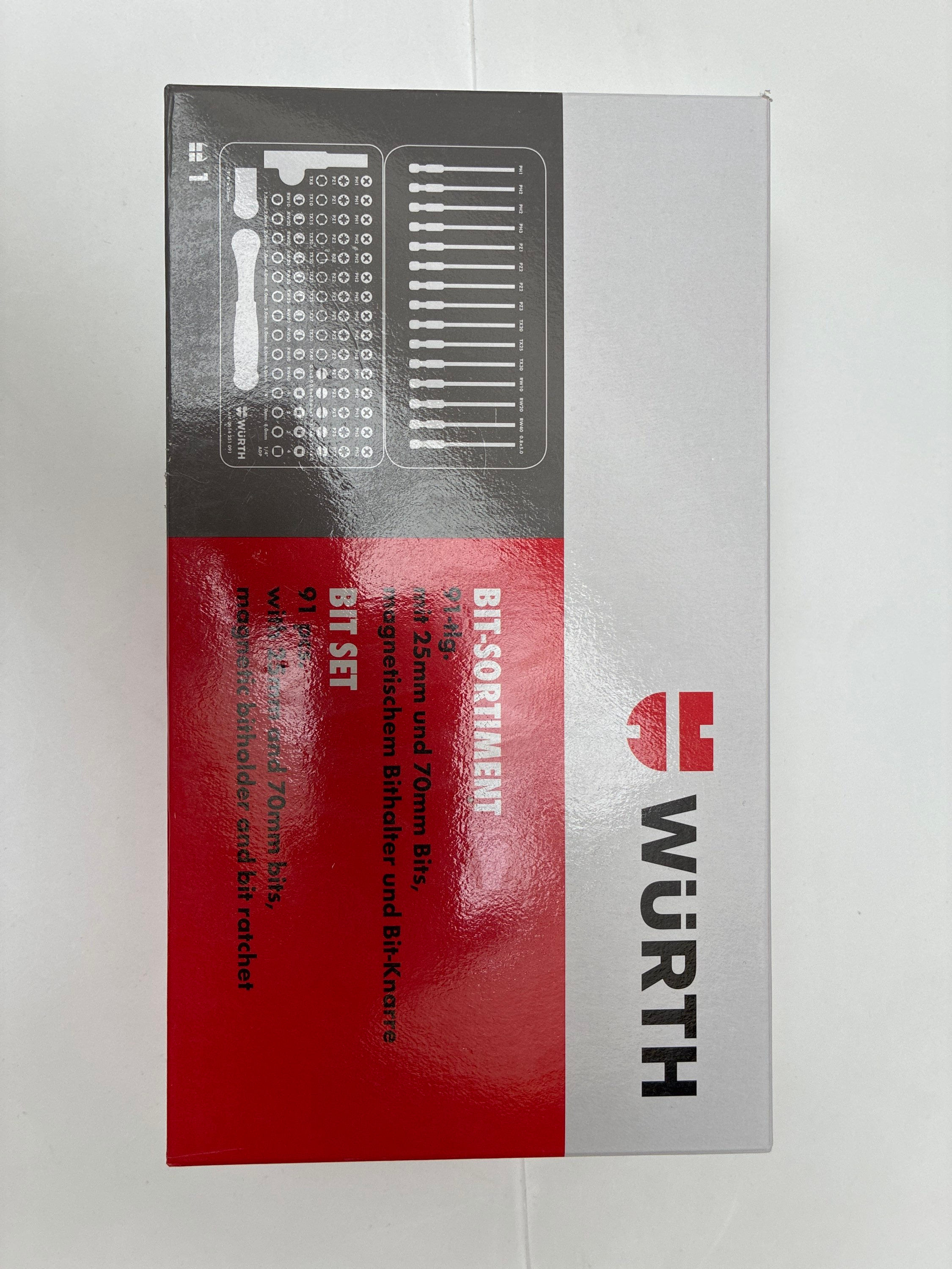 Boîte à emprunte RW WURTH 91pcs