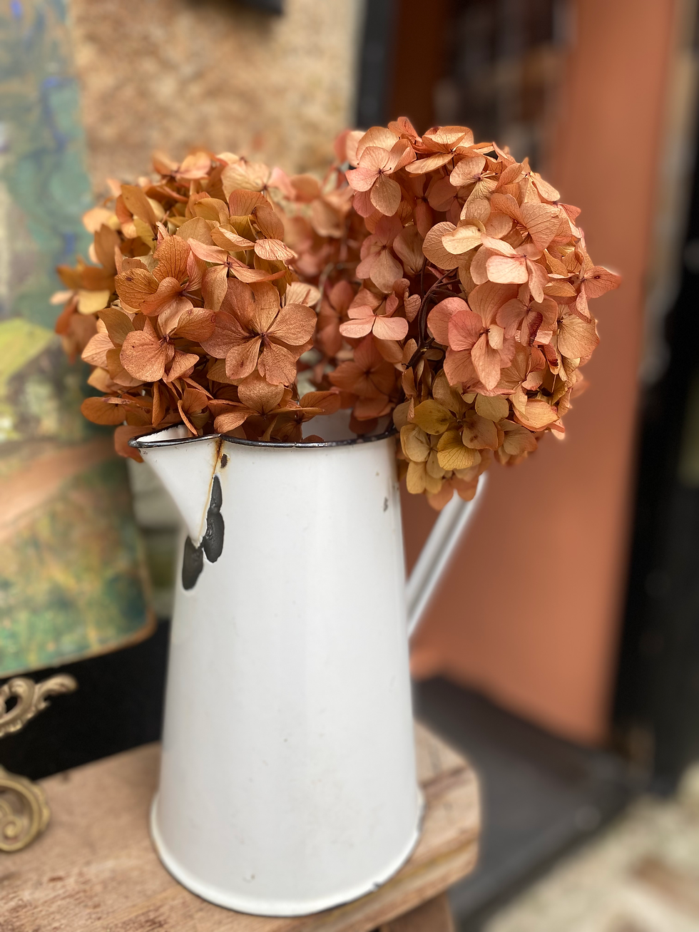 Vintage Enamel Vase