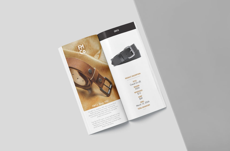 FMCO Leather Belts Booklet