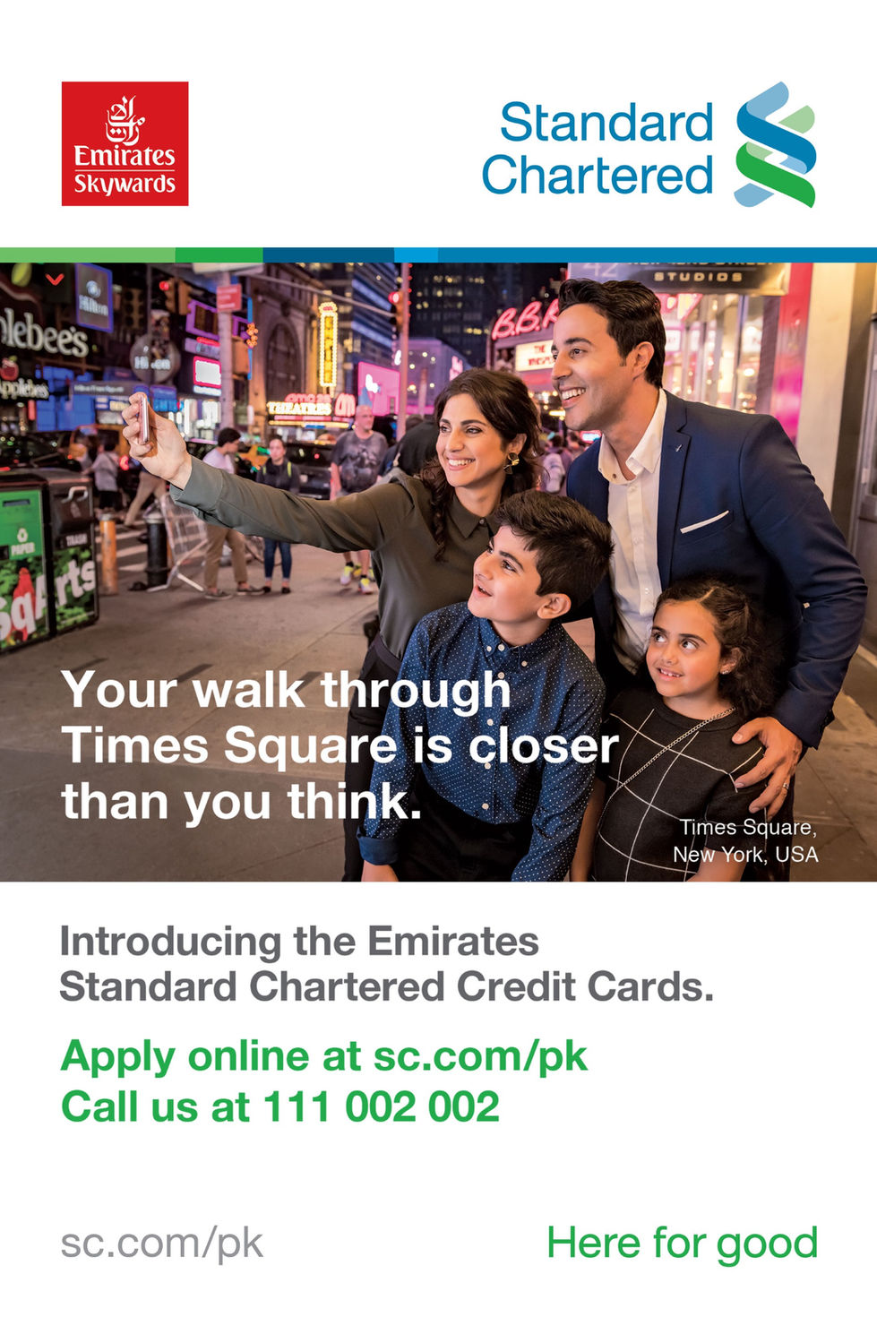 Standard Chartered Emirates Co-Brand Credit Card  Campaign