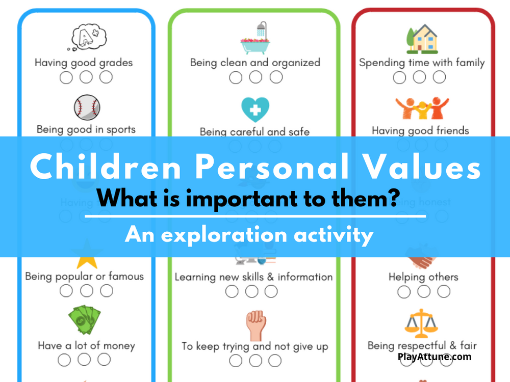 [Free Printable] Discover Your Child's Personal Values