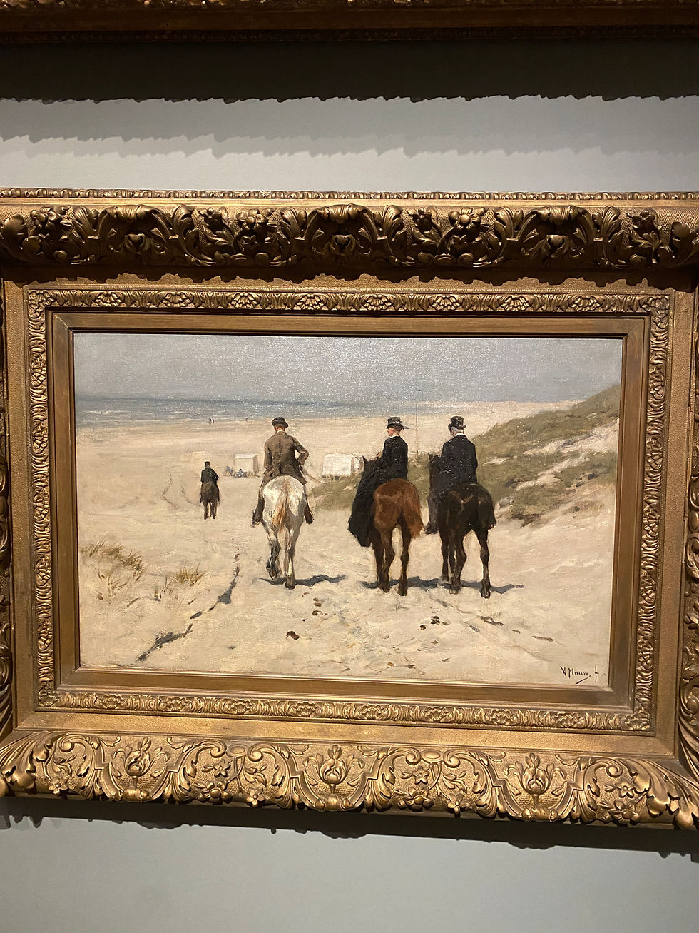 Morning Ride along the Beach, Anton Mauve, 1876, Rijksmuseum