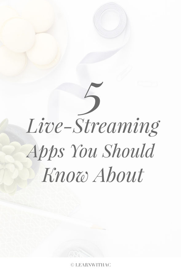 5 Live-Streaming Apps To Use
