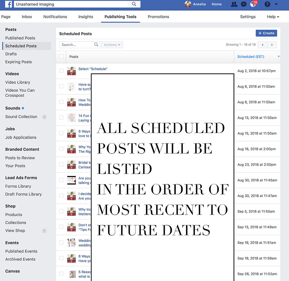 How To Schedule Facebook Posts on a Business Page
