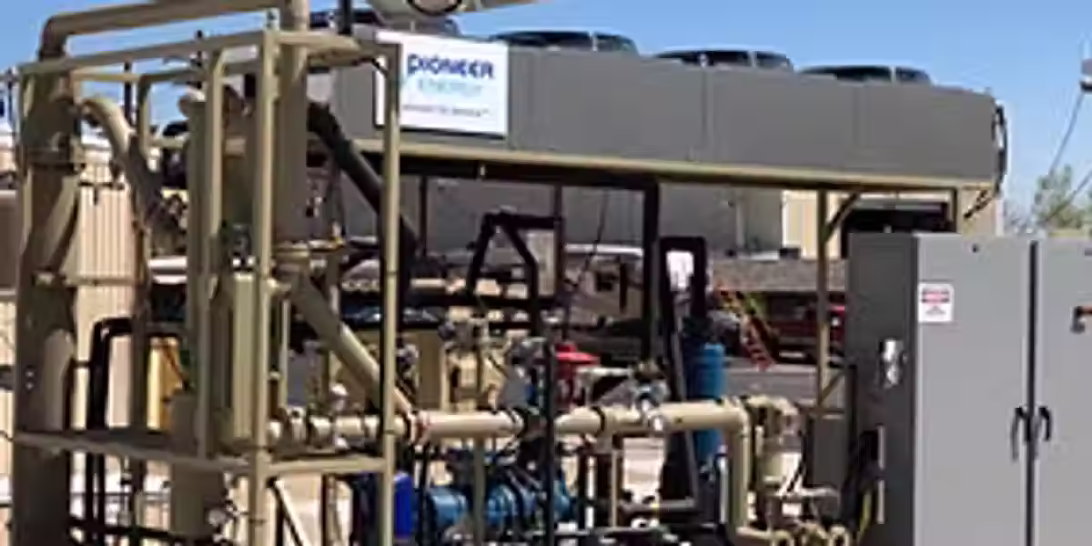 Pioneer Energy field gas conditioning system at an upstream oil and gas production facility