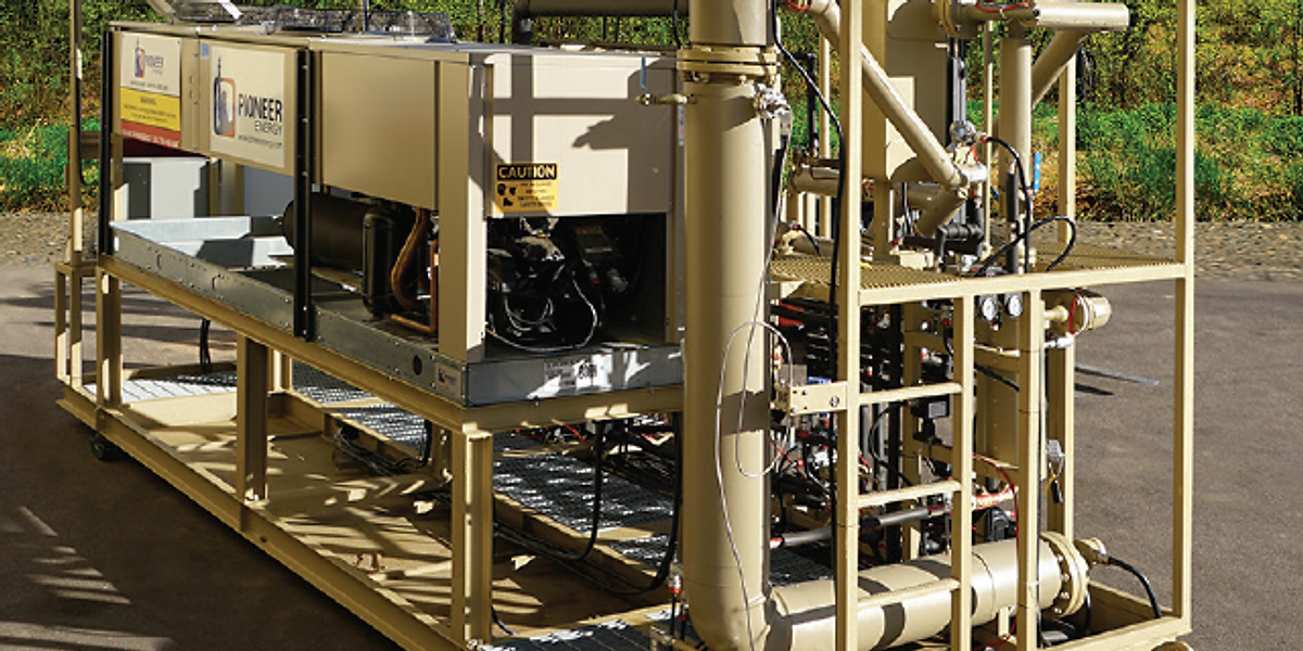 Pioneer Energy Pegasus VC system for tank vapor capture and monetization at crude oil storage tank batteries