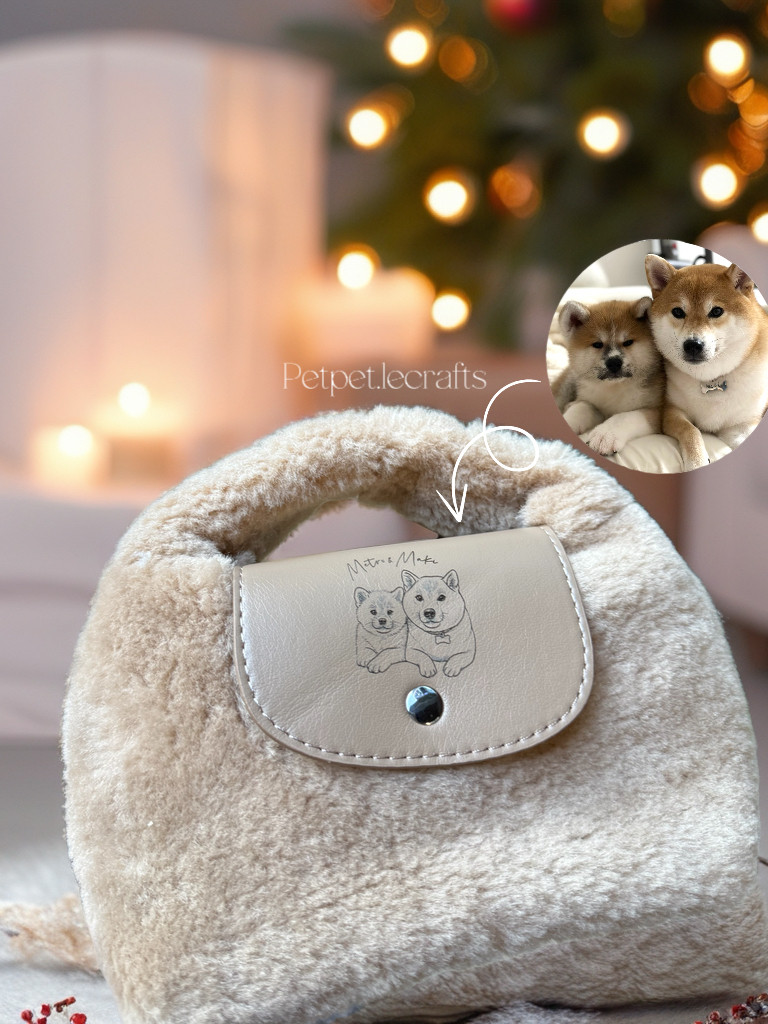 縮圖：🎄冬日斜挎兩用小包｜訂製你的毛孩專屬圖案 🐶 