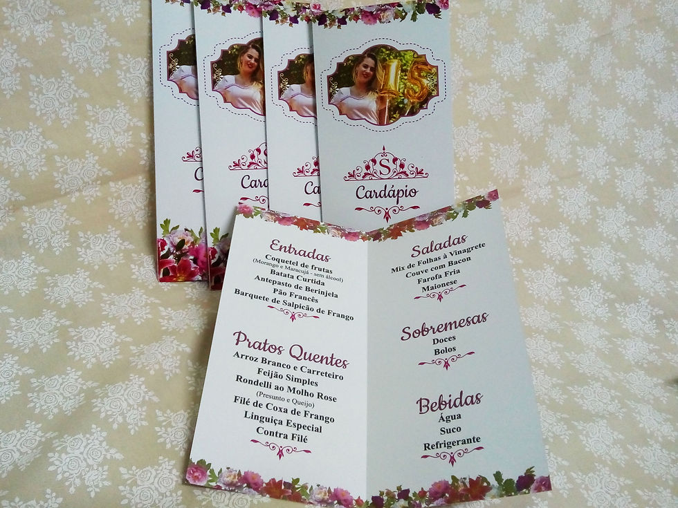 Miniatura: Menu Mesa P - 9x18cm