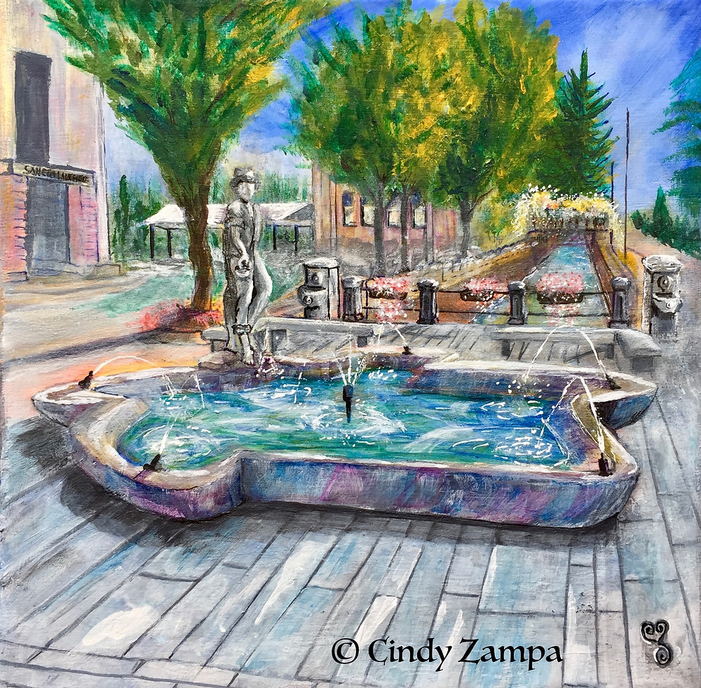The Farmer's Fountain in San Lorenzo, Italy