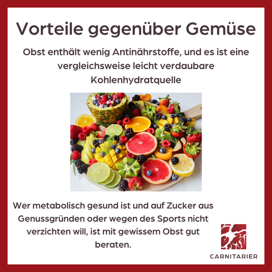 Vorteile Obst zu Gemüse