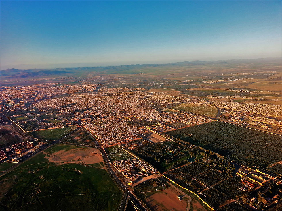Aerial view of Marrakech