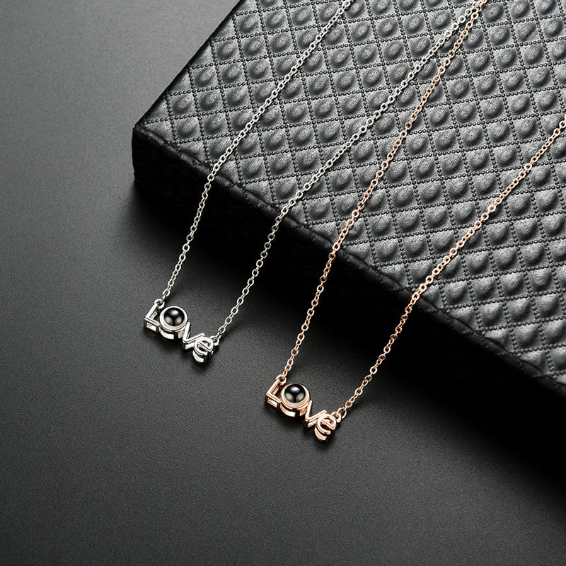 Thumbnail: I Love You in 100 Languages Love Pendant