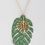 Thumbnail: Tropical Palm Leaf Pendant Necklace