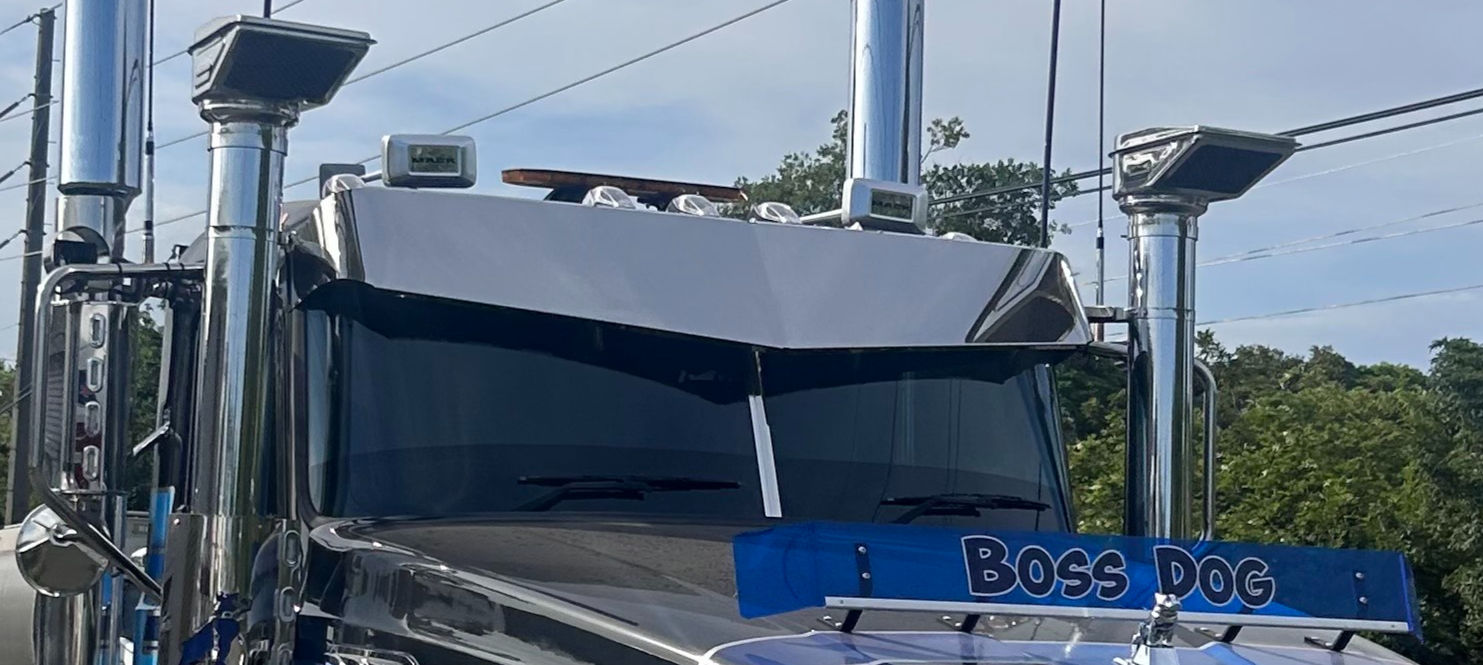 Stainless steel sunvisor