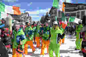 The Irish Interski Team at the opening of Interski 2019