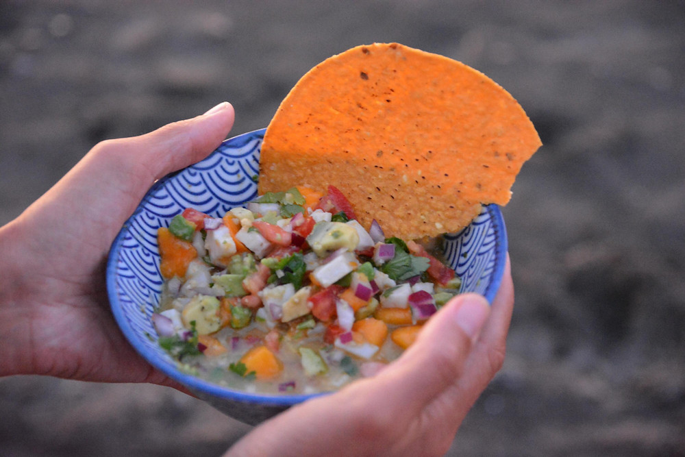 Ceviche mit Mango und Ingwer