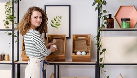 Saleswoman in Boutique Store
