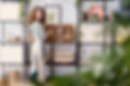 Vendeuse, boutique, magasin