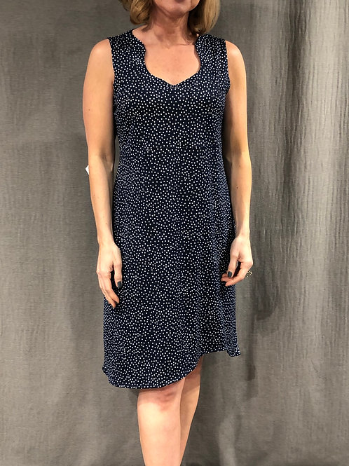 Robe taille empire trou-de-serrure ondulée S684