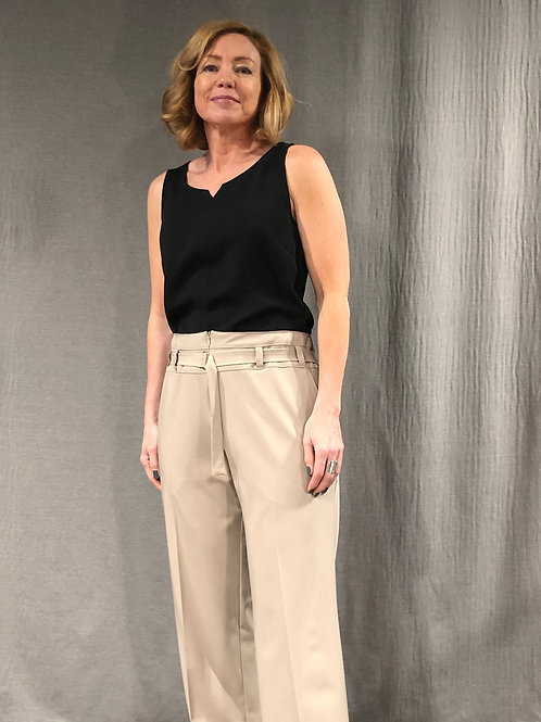 Pantalon droit ceinture coulissante S589