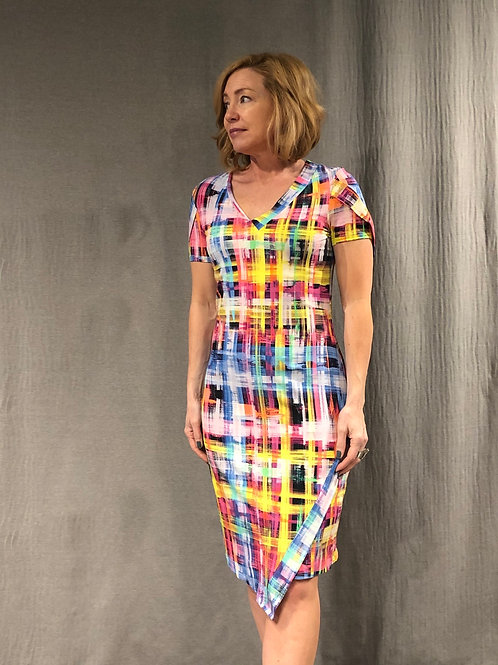 Robe à bandes asymétriques S505