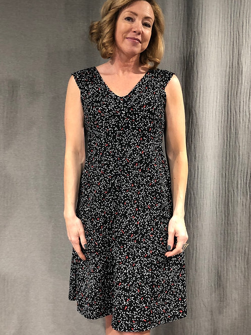 Robe taille empire évasée à mancheron S650