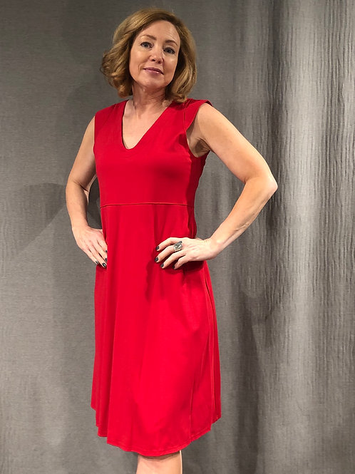 Robe taille empire évasée à mancheron S649